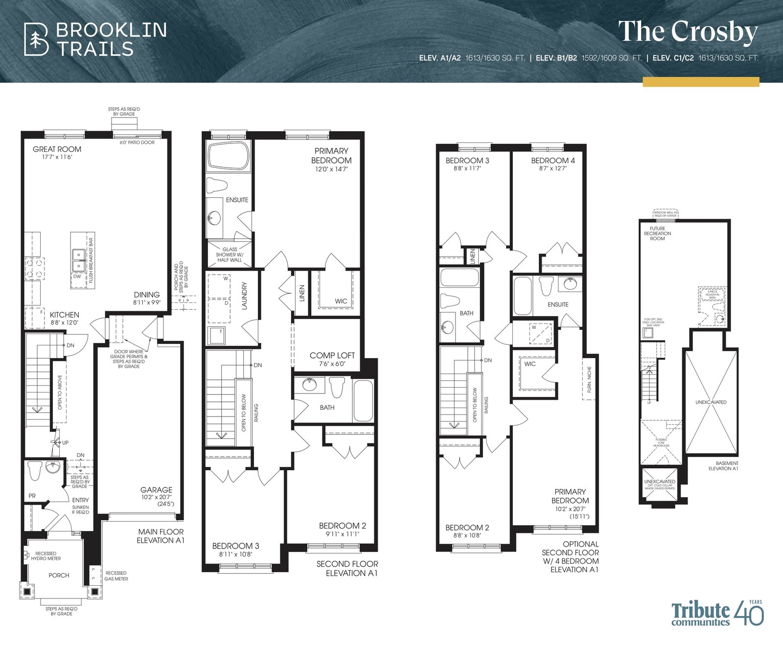 Tri Brooklin Townhome 2 Floor Plan