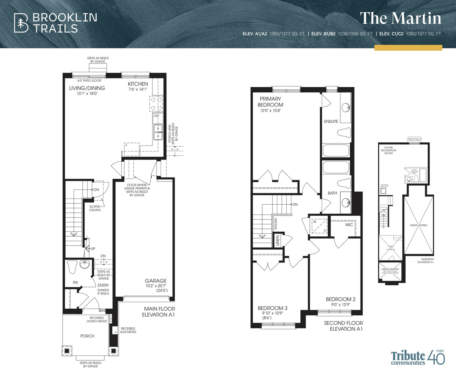 Tri Brooklin Townhome 3 Floor Plan